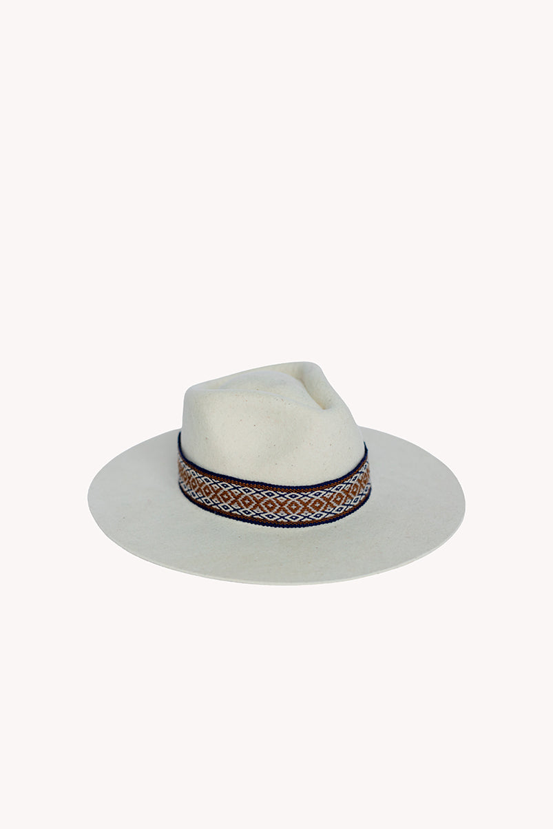 Speckled White Western Hat