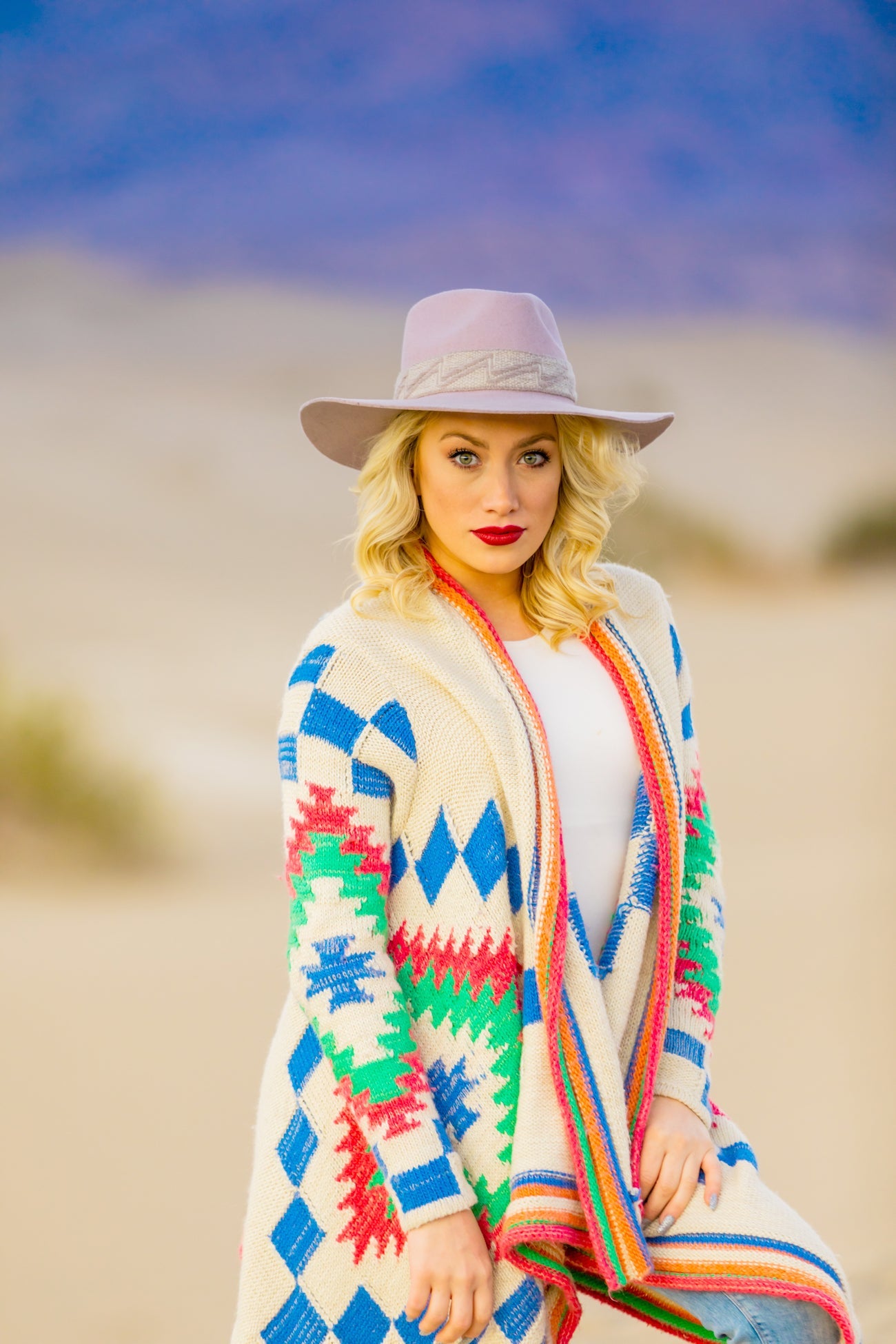 Dusty Rose Western Hat