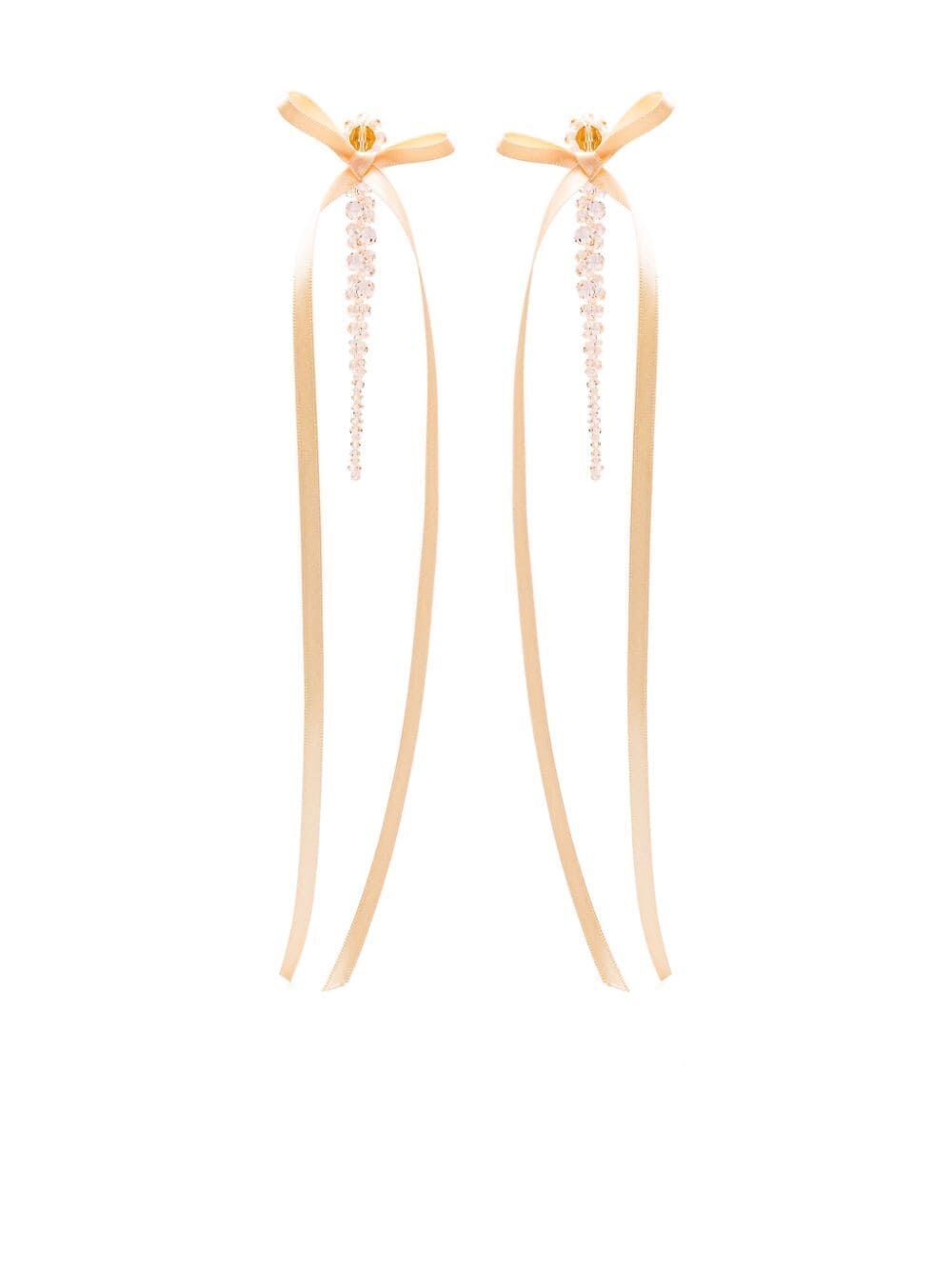 Simone Rocha Women Bow Ribbon Drip Earrings