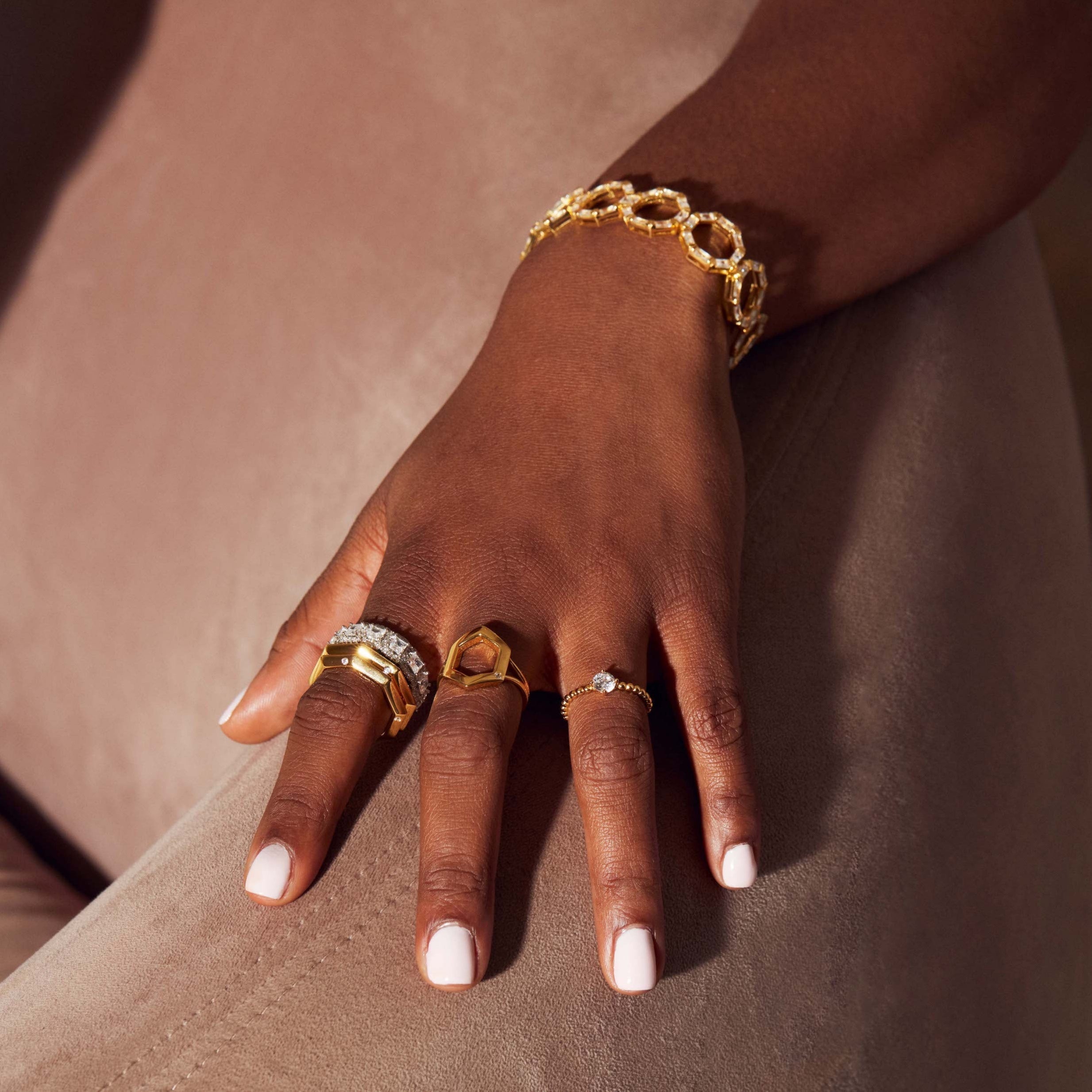 The Danielle Burnish Stone Ring by Ora Ana