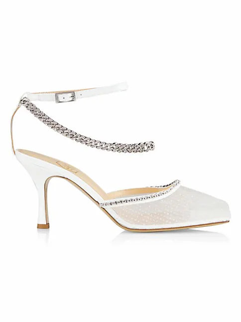 White Mesh Sandal