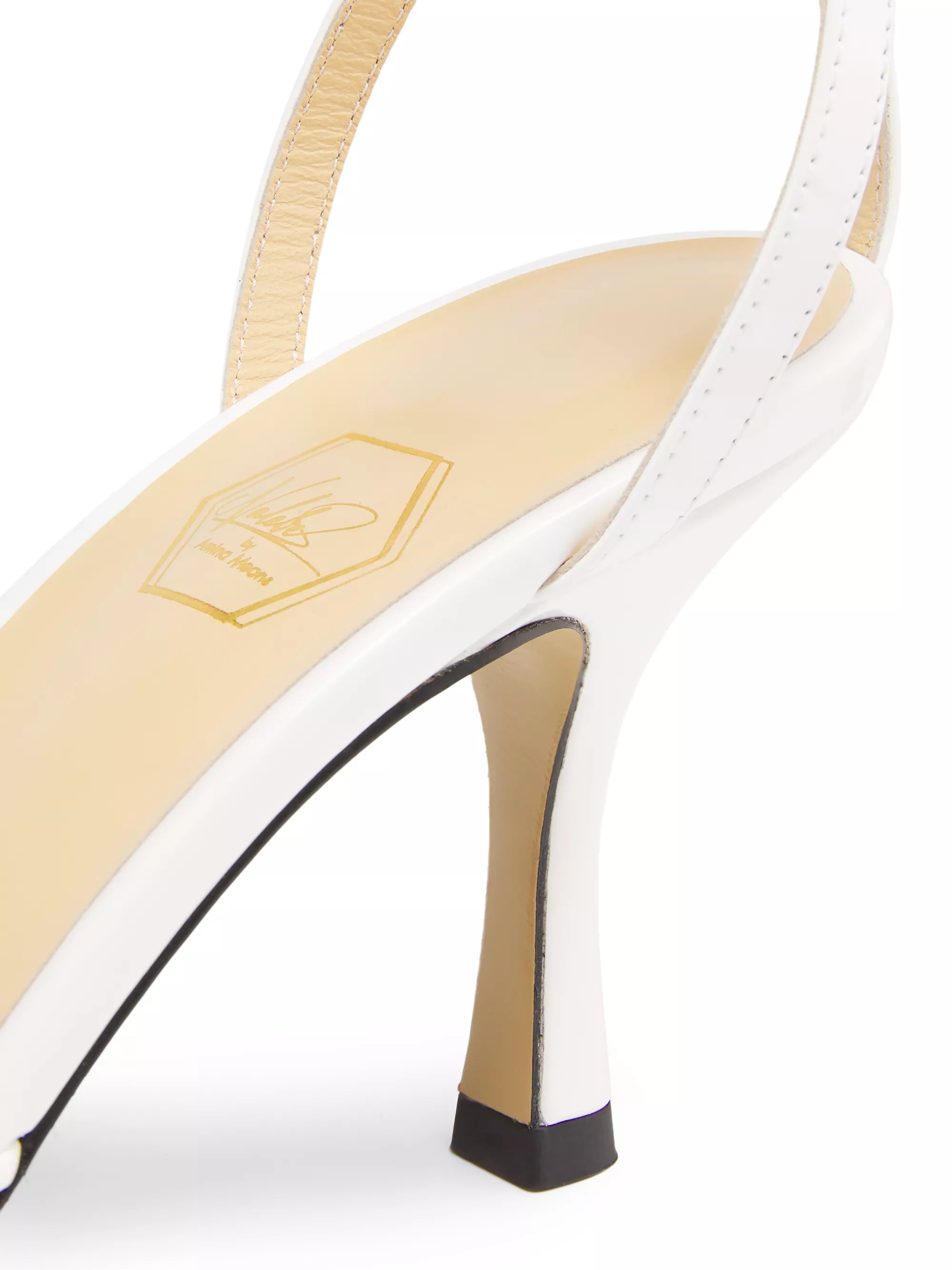 White Pearl Mesh Slingback