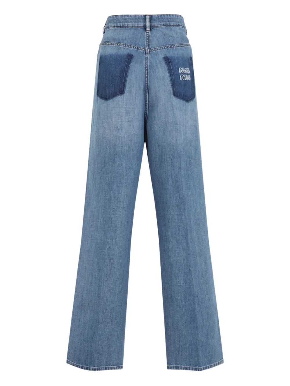 Miu Miu Women Logo-Appliqué Jeans