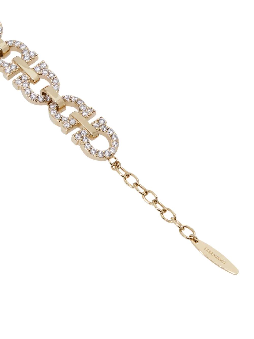 Ferragamo Women Crystal Embellished Gancini Bracelet