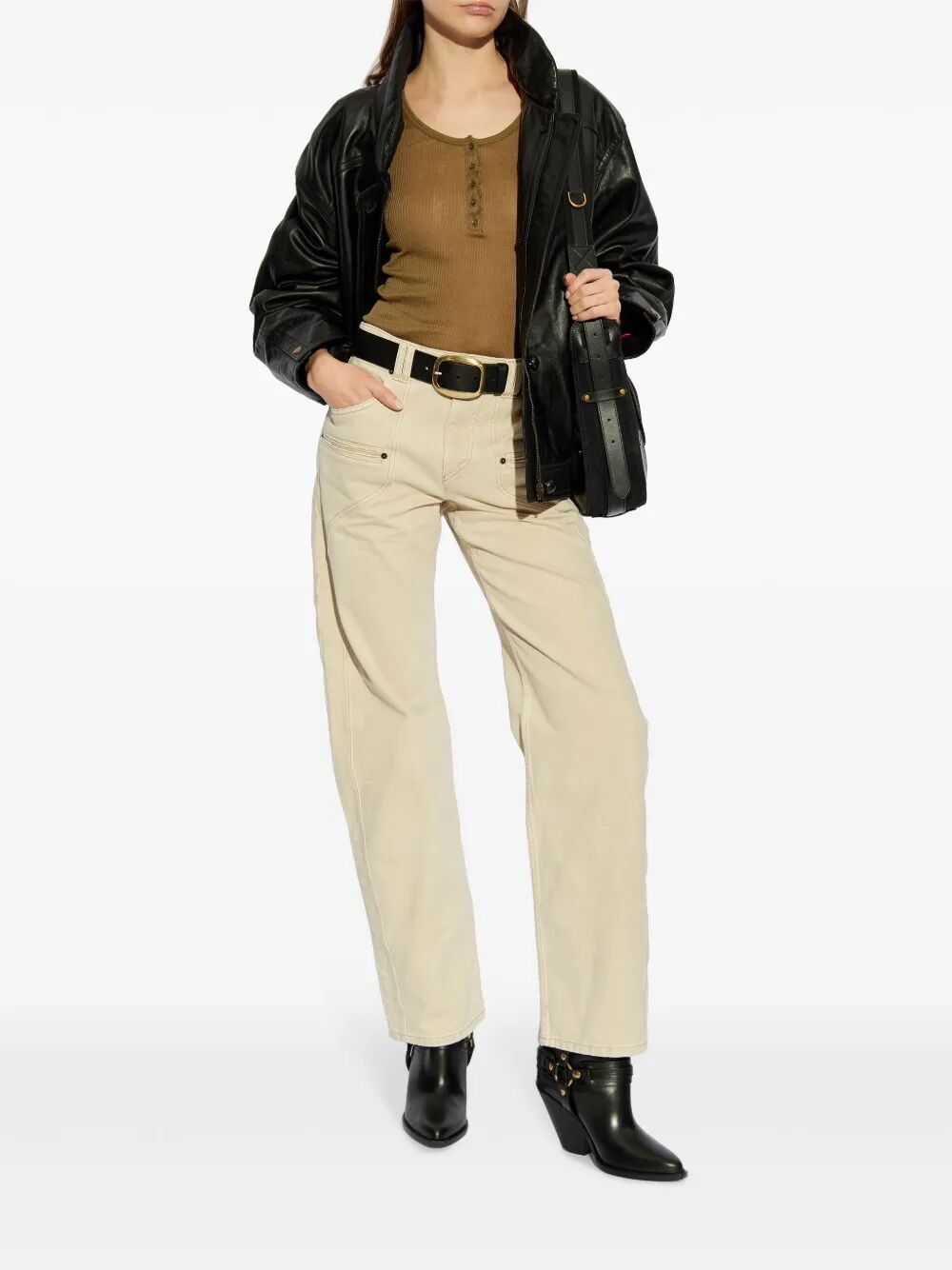 Isabel Marant Women Lamylic Long Sleeve Cotton Top