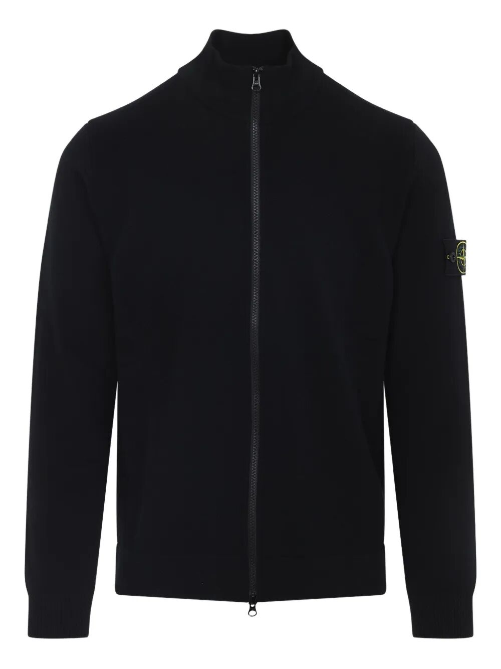 Stone Island Men Full-Zip High-Neck Wool Cardigan
