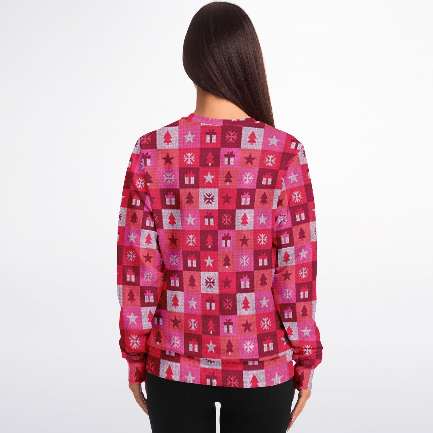 Flamingo All The Way Ugly Christmas Sweatshirt