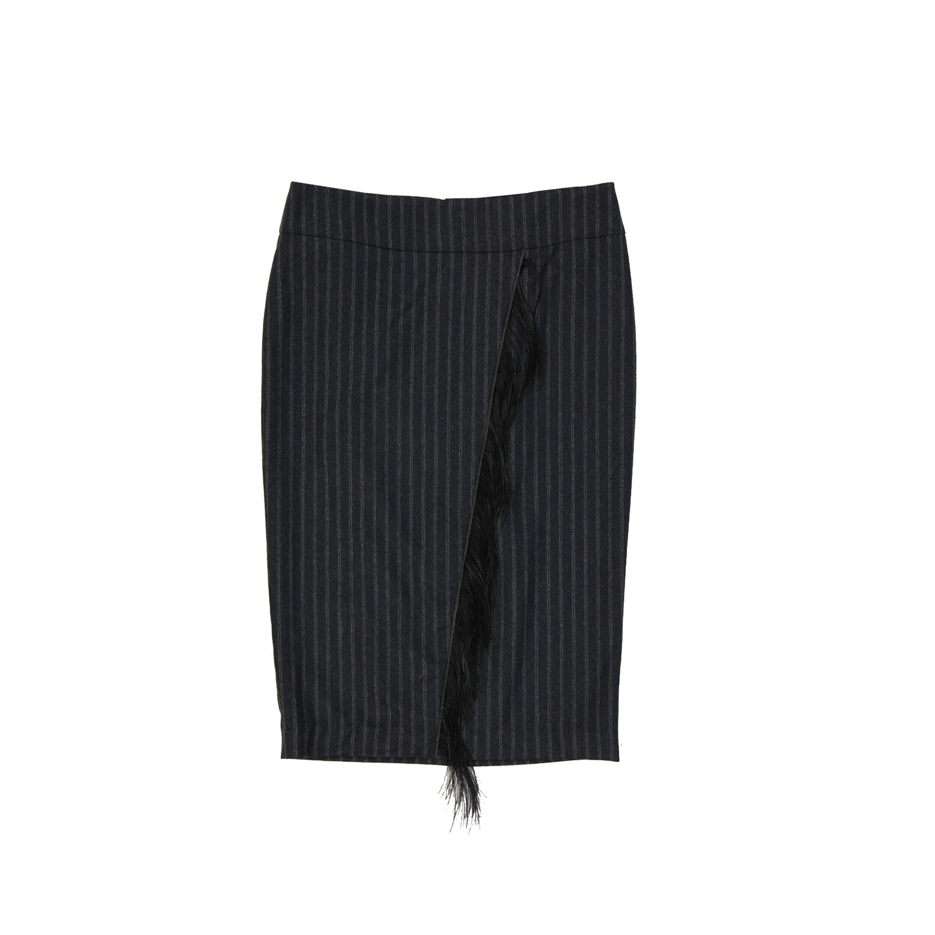 Brunello Cucinelli Wool Striped Skirt Women