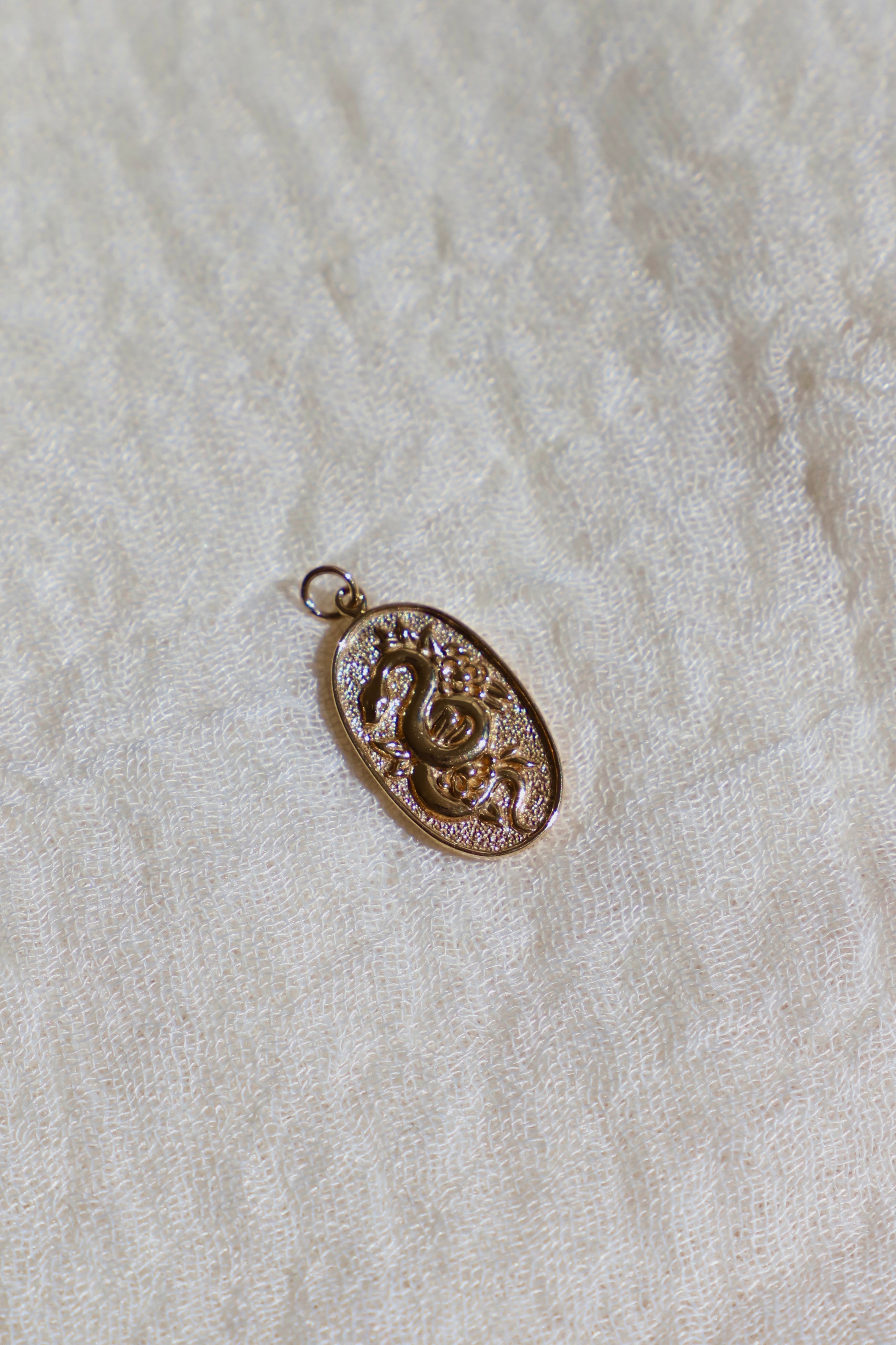 BRONZE SERPENT PENDANT