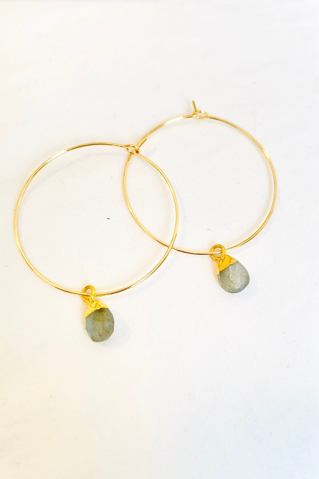 1" - Petite Briolette Hoops