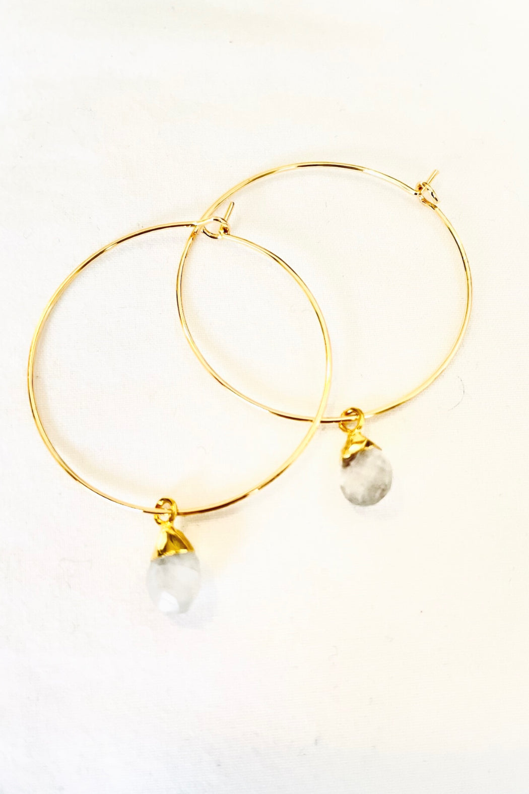 1" - Petite Briolette Hoops