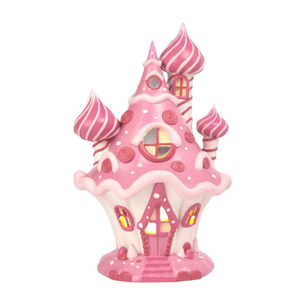 10" LED Pink Candy Castle by December Diamonds