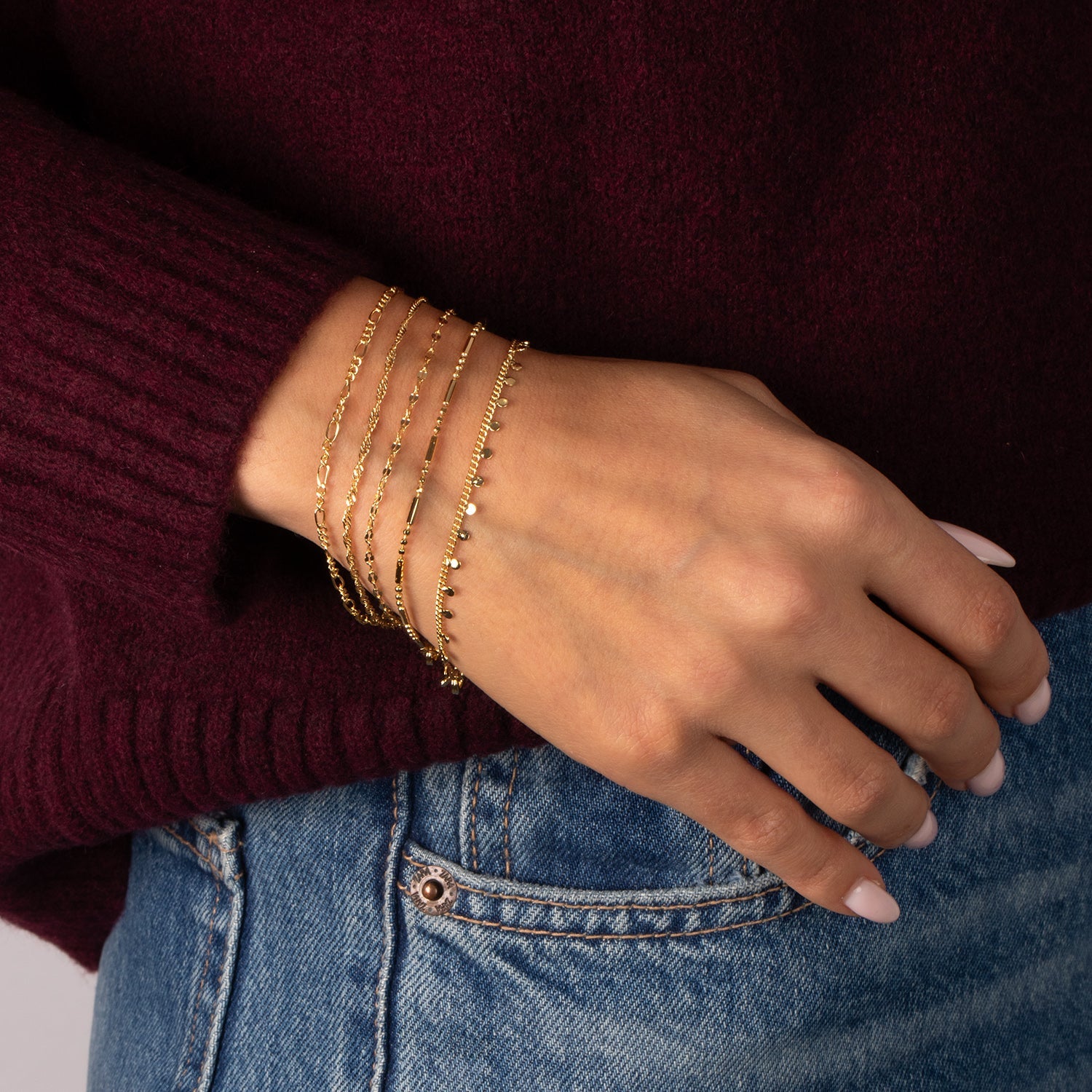 Shiny Baby Mariner Chain Bracelet