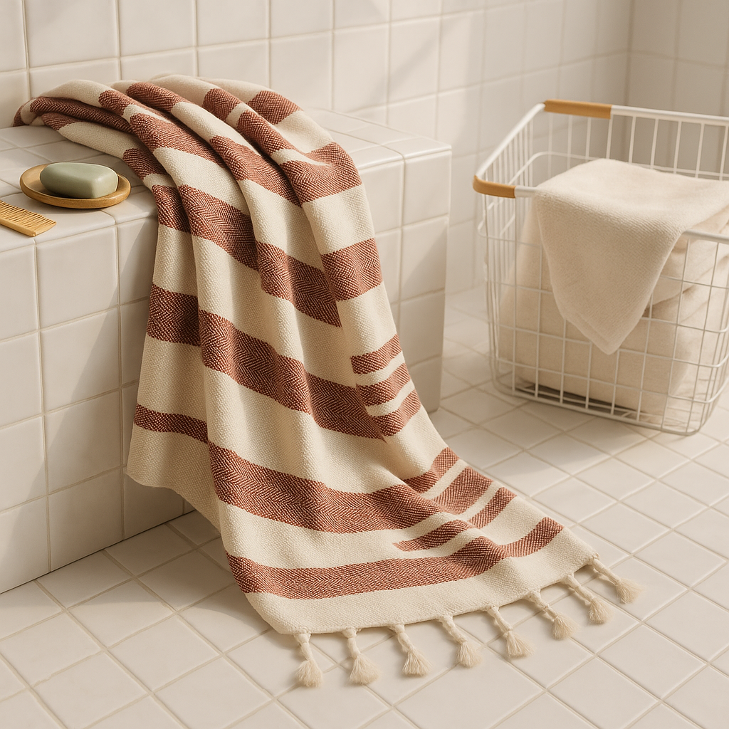 100% Cotton | Super-Soft Turkish Bath and Beach Towel