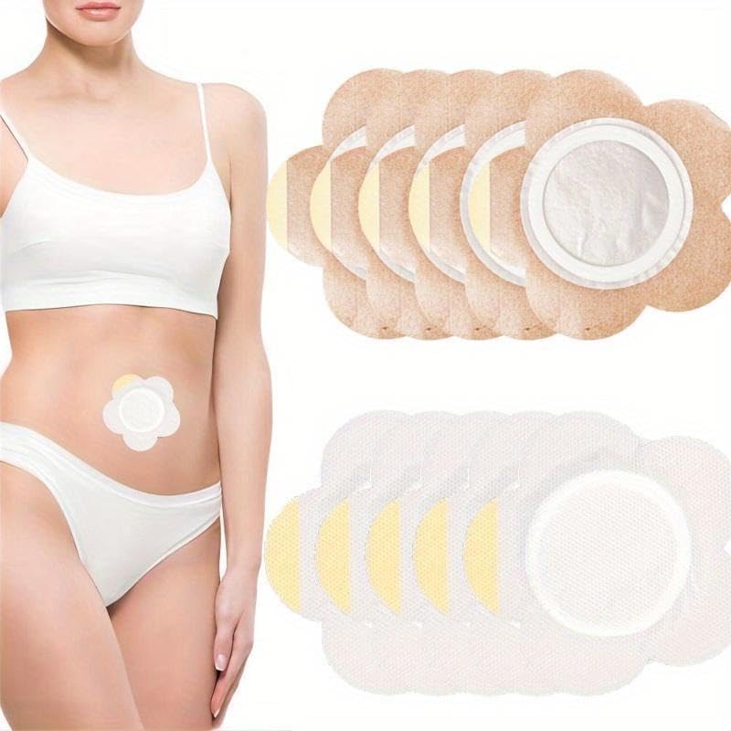 100pcs Belly Button Patches, Non - Woven Fabric Body Care Patches for Women, Adhesive Tape Fixation, Natural Ingredients Belly Care Products(Super Good qualiey) (100)