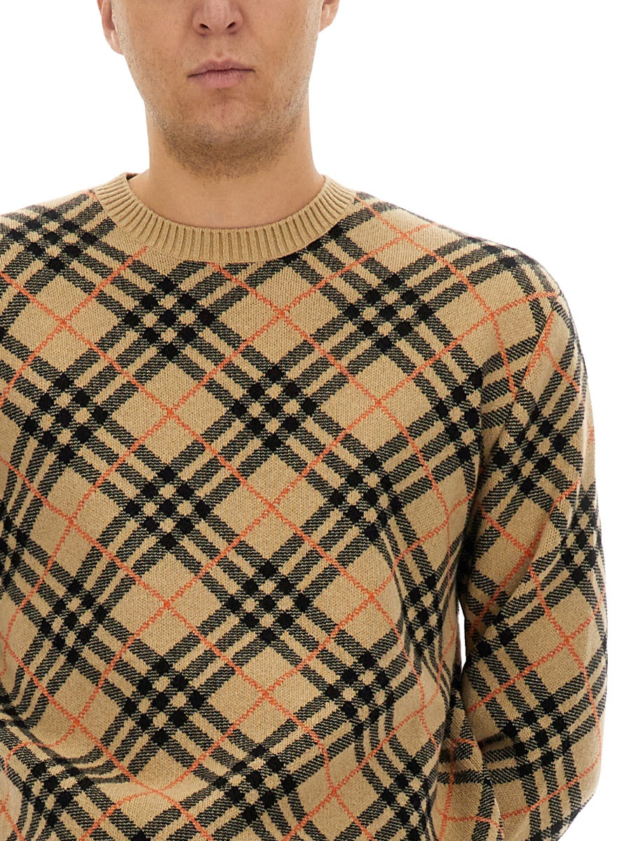 Burberry Men Cashmere Check Sweater