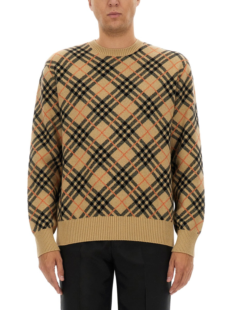 Burberry Men Cashmere Check Sweater