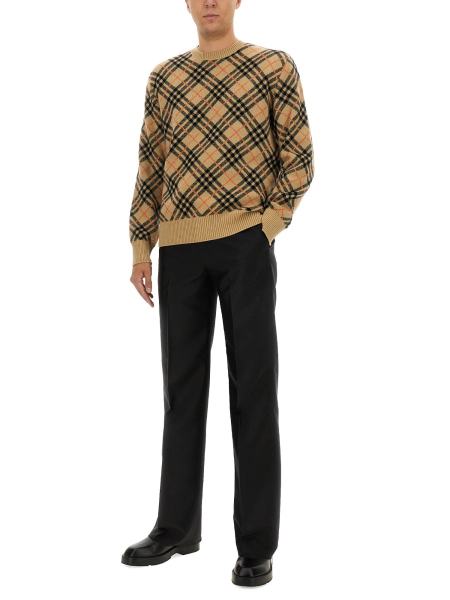 Burberry Men Cashmere Check Sweater