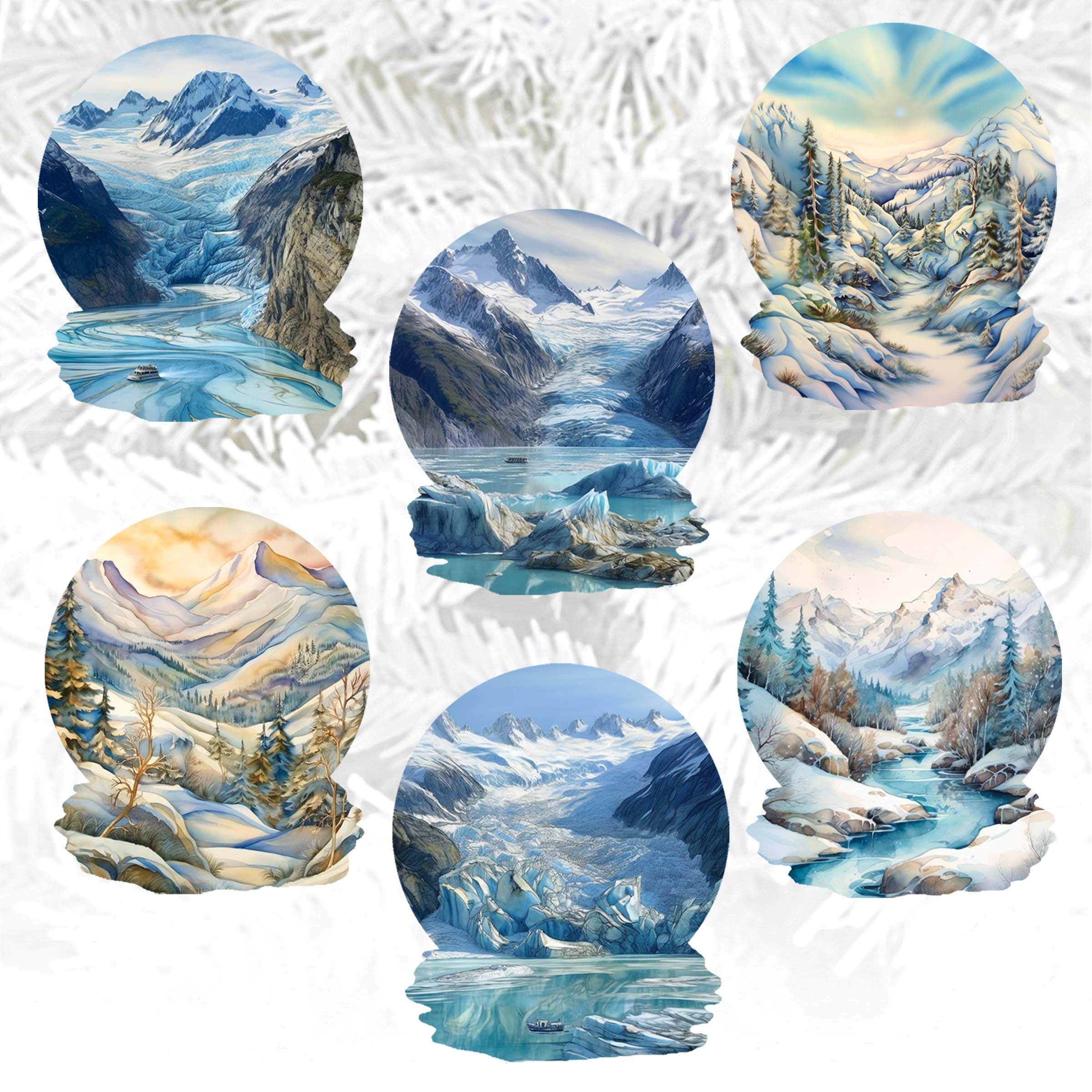 Northern Wonders Decorative Wooden Clip-on Ornaments Set of 6 by Nature Wonders - Wildlife Decor - 8090119C-S6