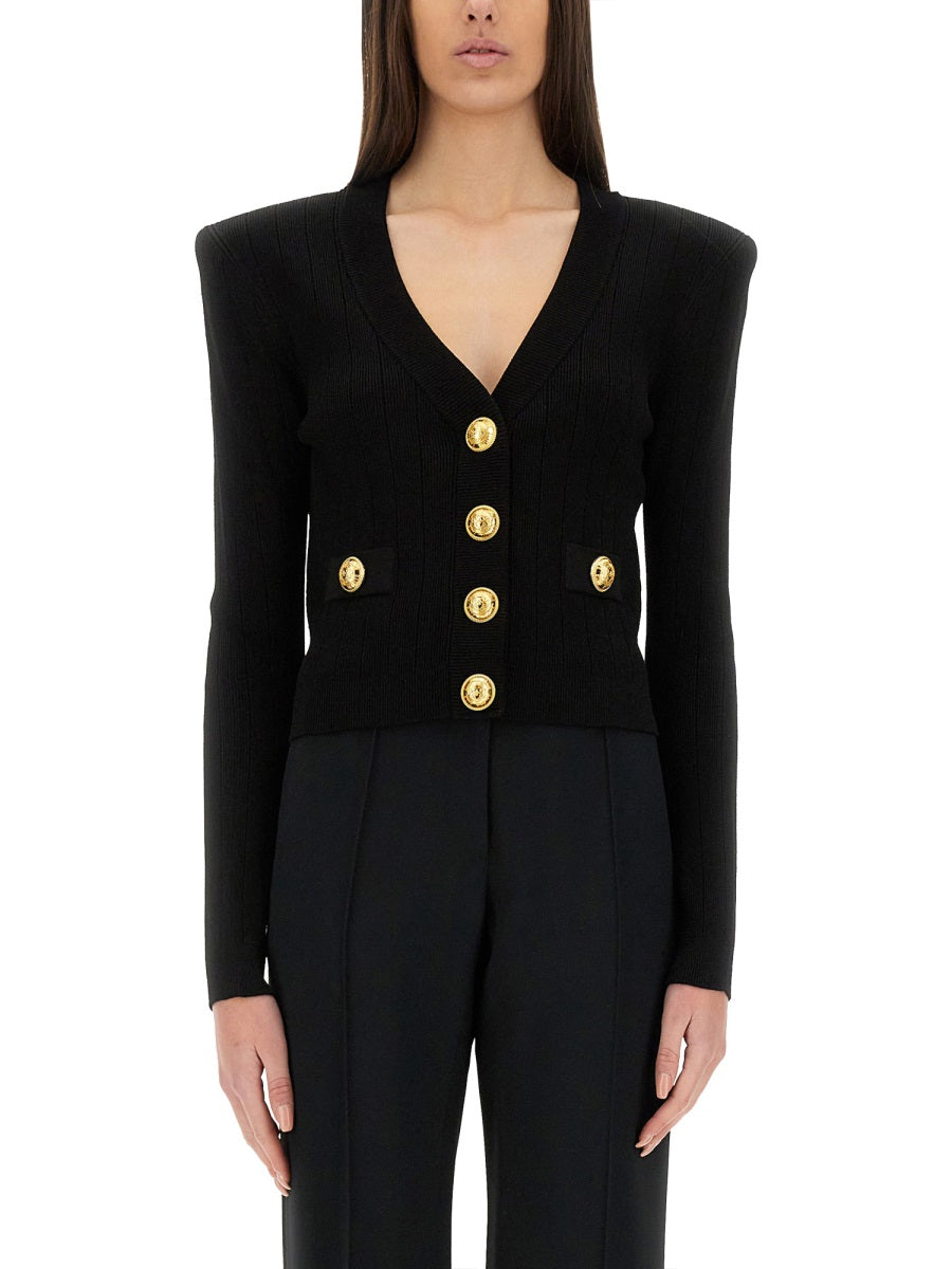 Balmain Women Cropped Cardigan