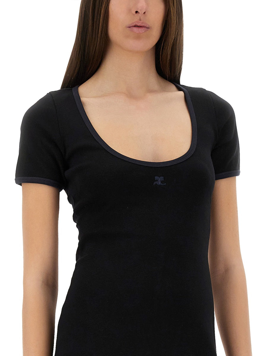 Courreges Women "Holistic Contrast" Mini Dress