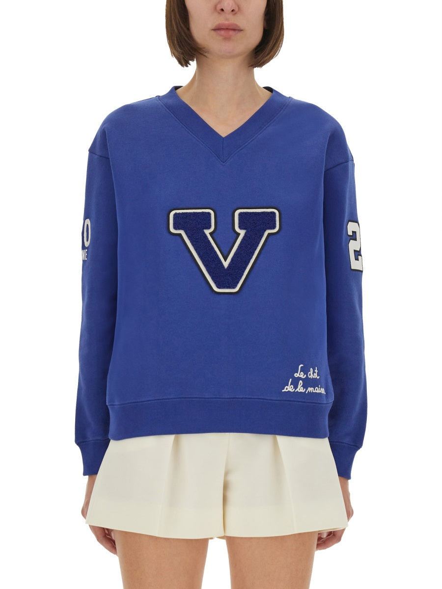 Valentino Women Embroidered Cotton Sweatshirt
