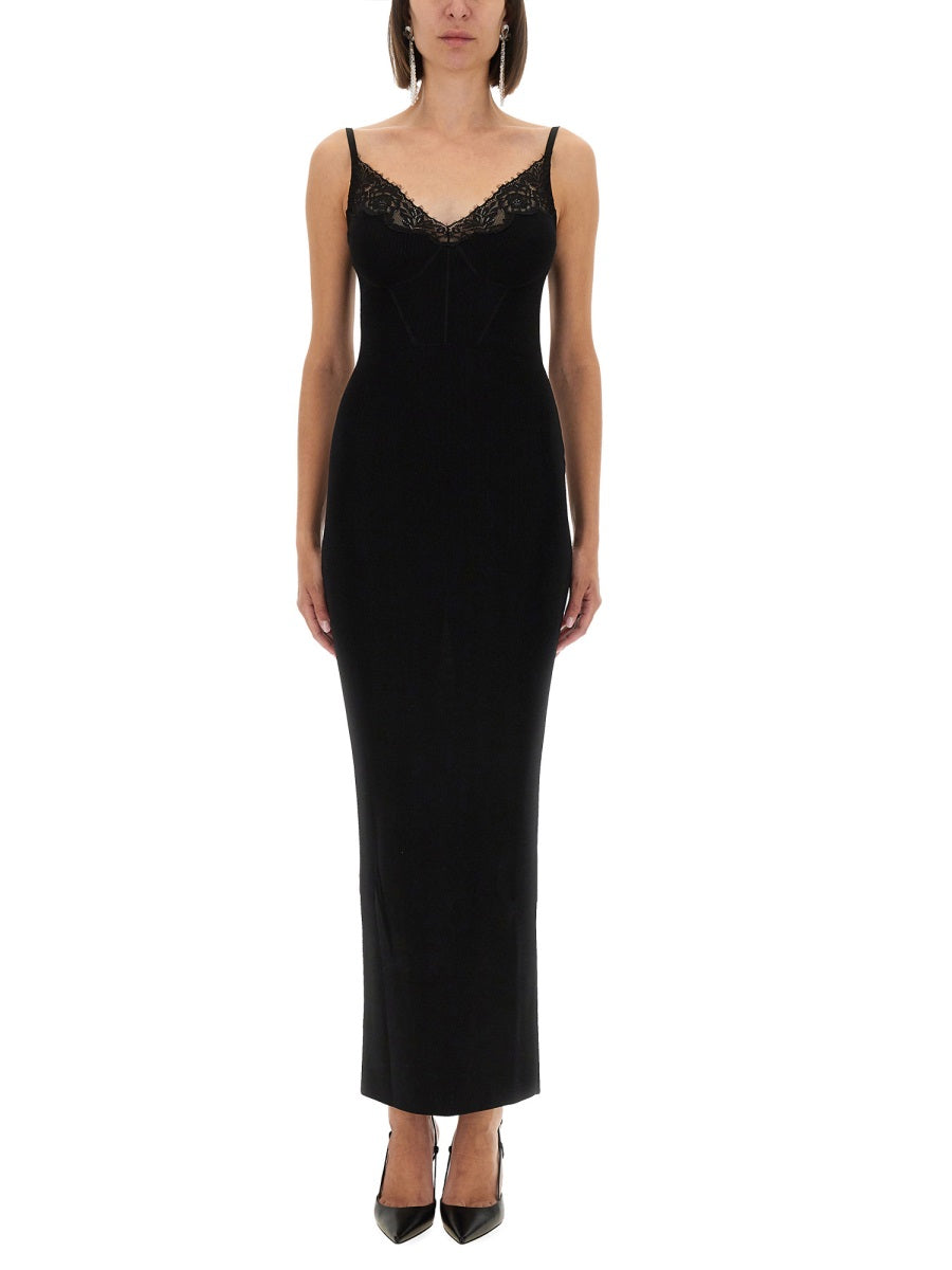 Self-Portrait Women Long Knit Dress