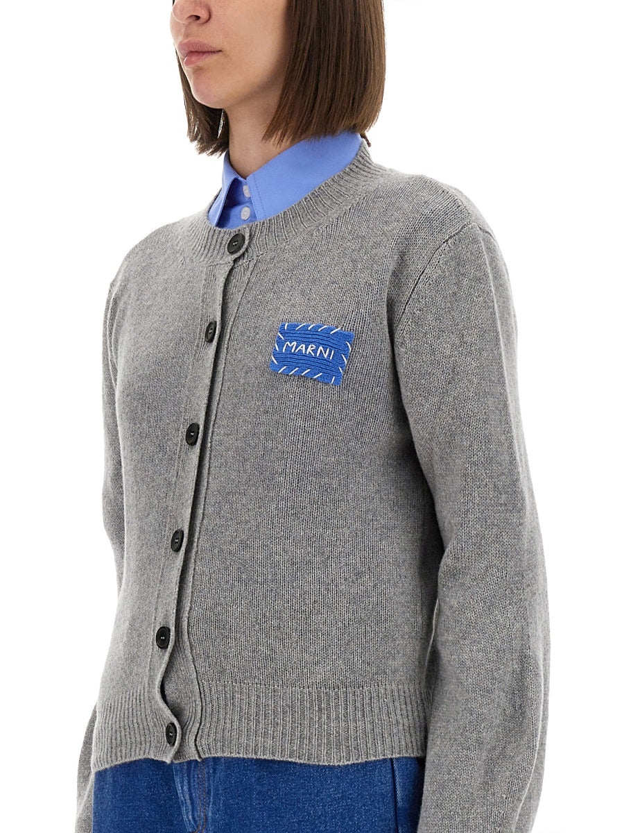 Marni Women Cashmere Cardigan With Logo