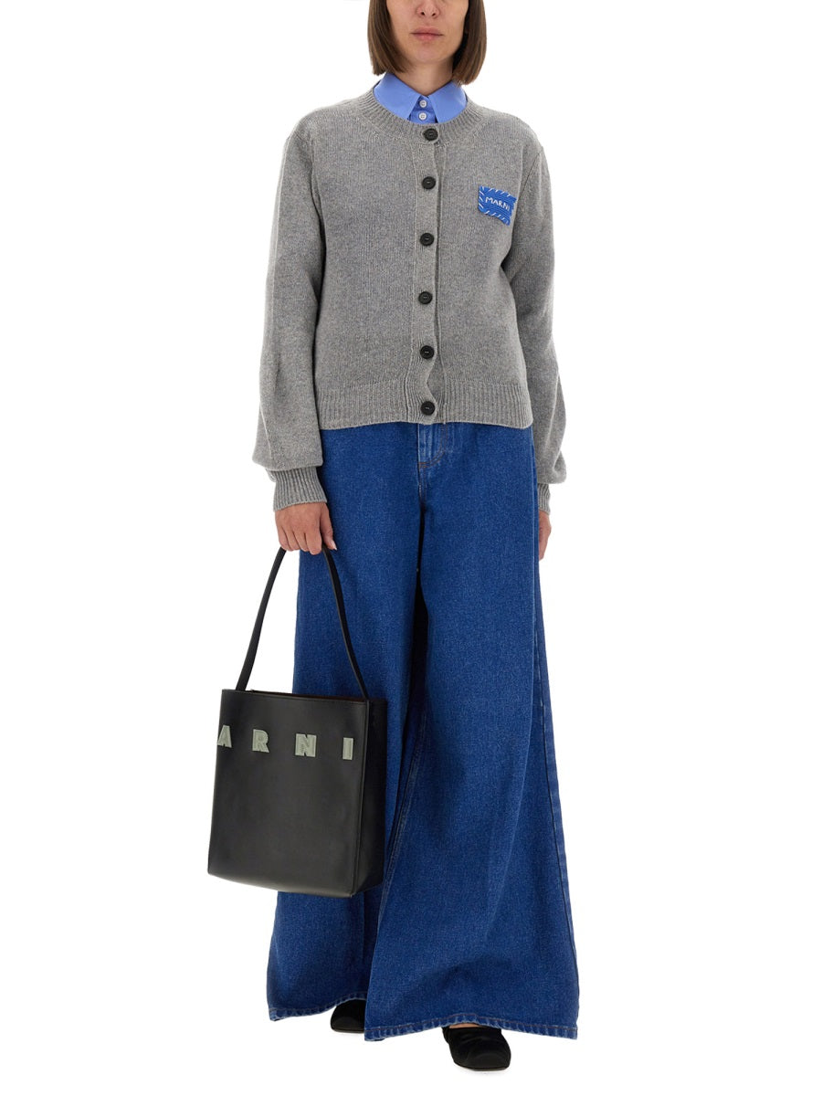 Marni Women Cashmere Cardigan With Logo