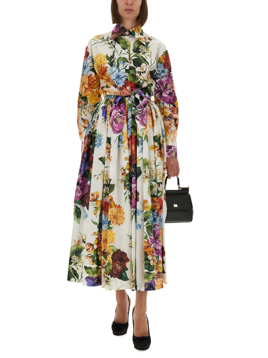 Dolce & Gabbana Women Flower Bouquet Print Skirt