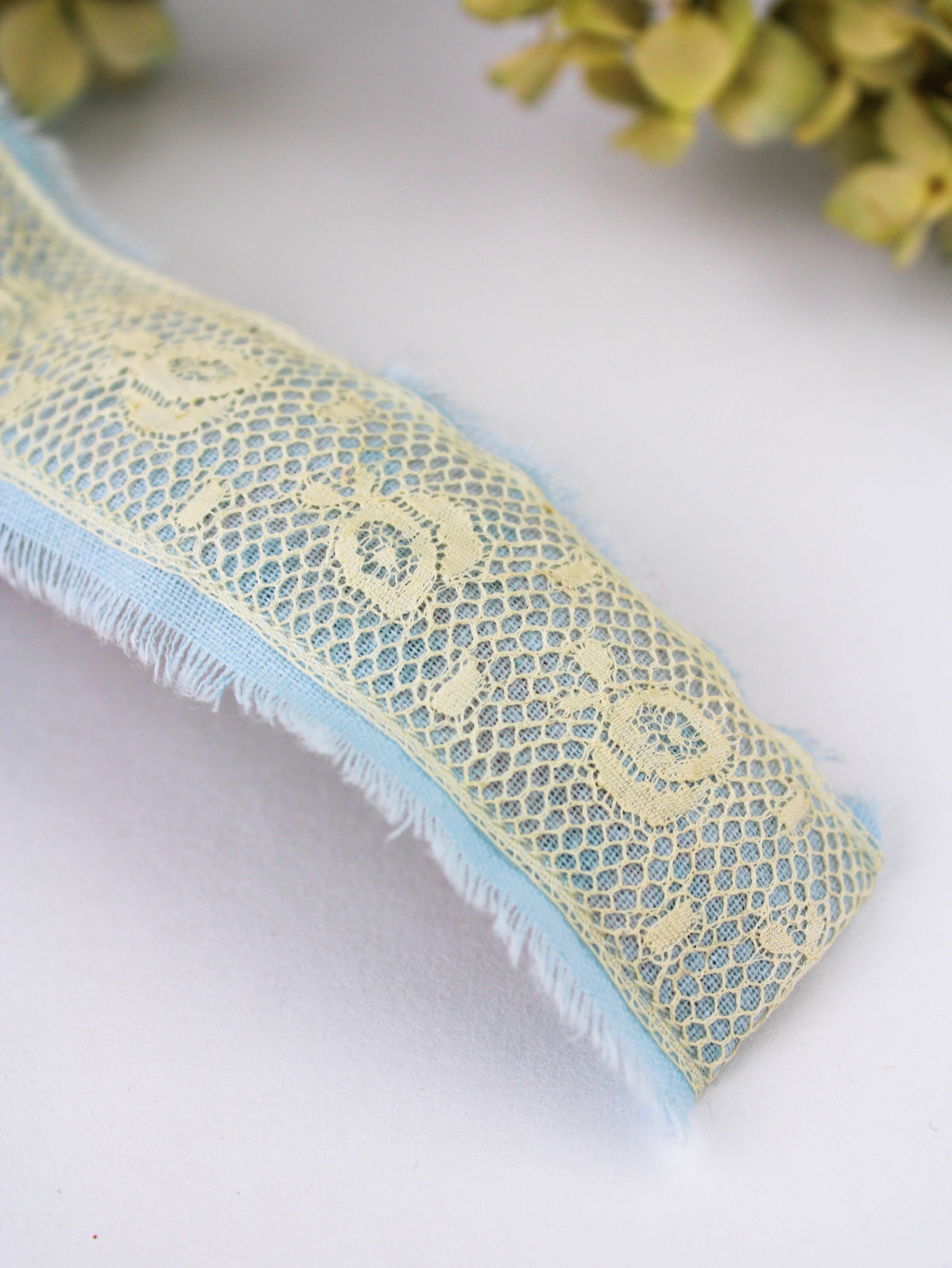 Clara Lace and Linen Hair Clip