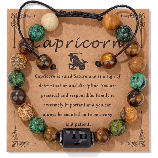 12 Zodiac Sign Constellation Braided Bracelet Virgo Leo Charm Bracelets For Women Men Tiger Eye Stone Bangles Friend Jewelry