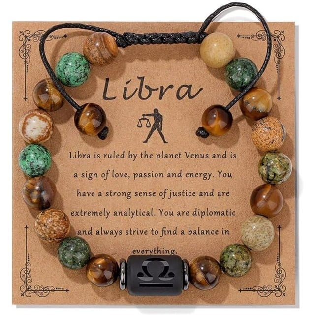 12 Zodiac Sign Constellation Braided Bracelet Virgo Leo Charm Bracelets For Women Men Tiger Eye Stone Bangles Friend Jewelry