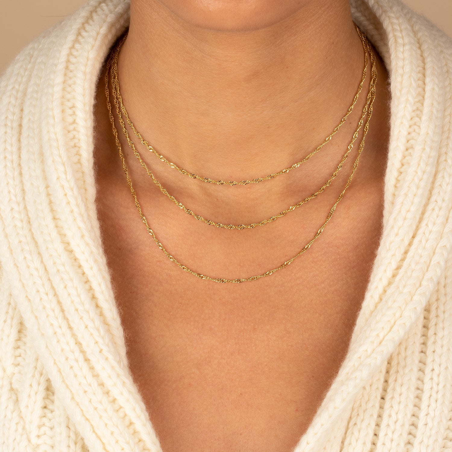Baby Twisted Rope Chain Necklace