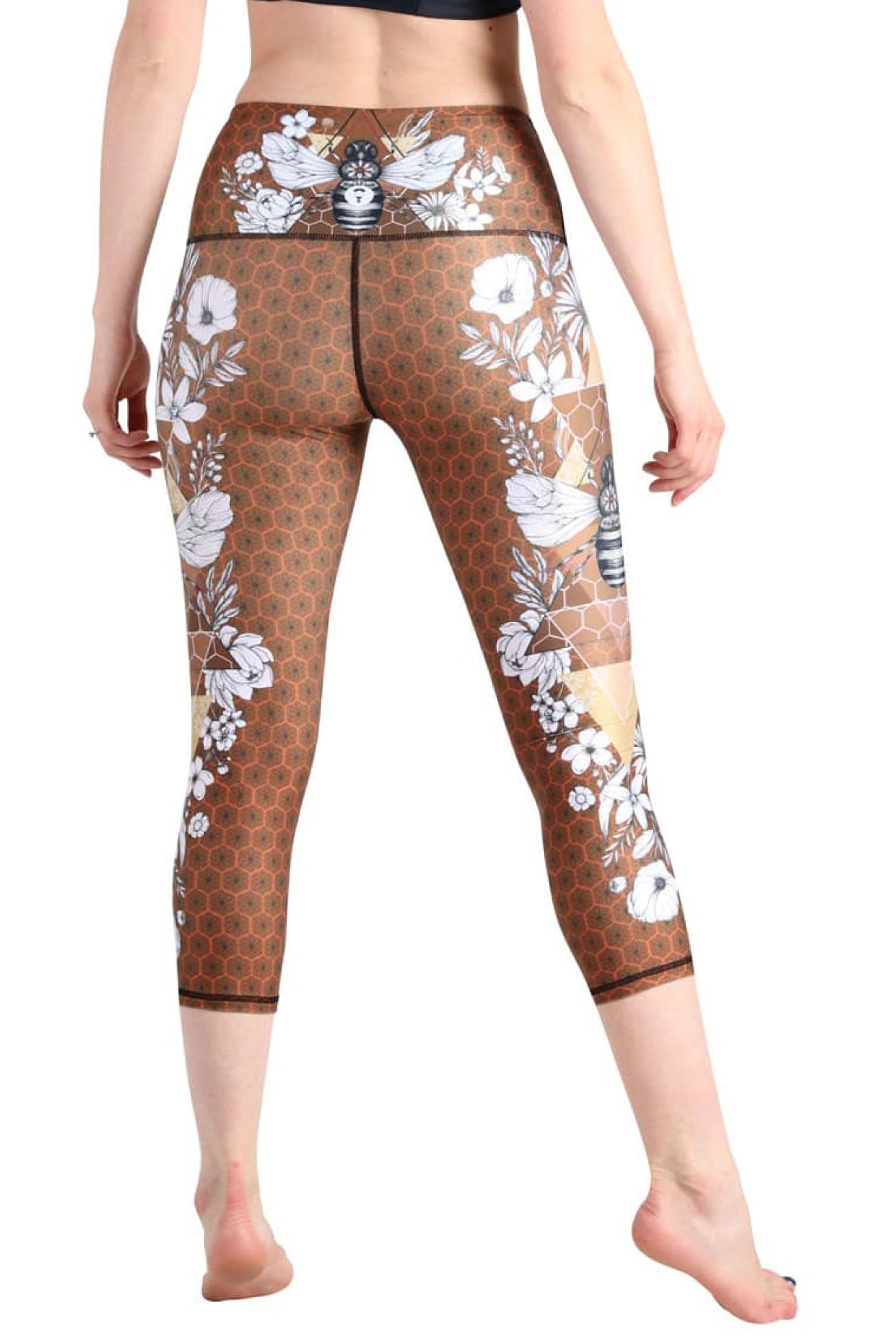 Yoga Democracy Leggings Beeloved Printed Yoga Crops