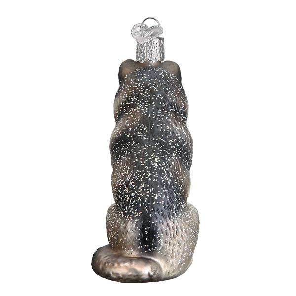 Sitting Wolf Ornament