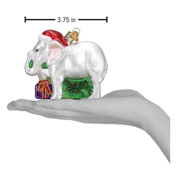 White Elephant Ornament