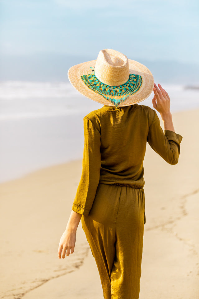Western Wide Brim Straw Sun Hat