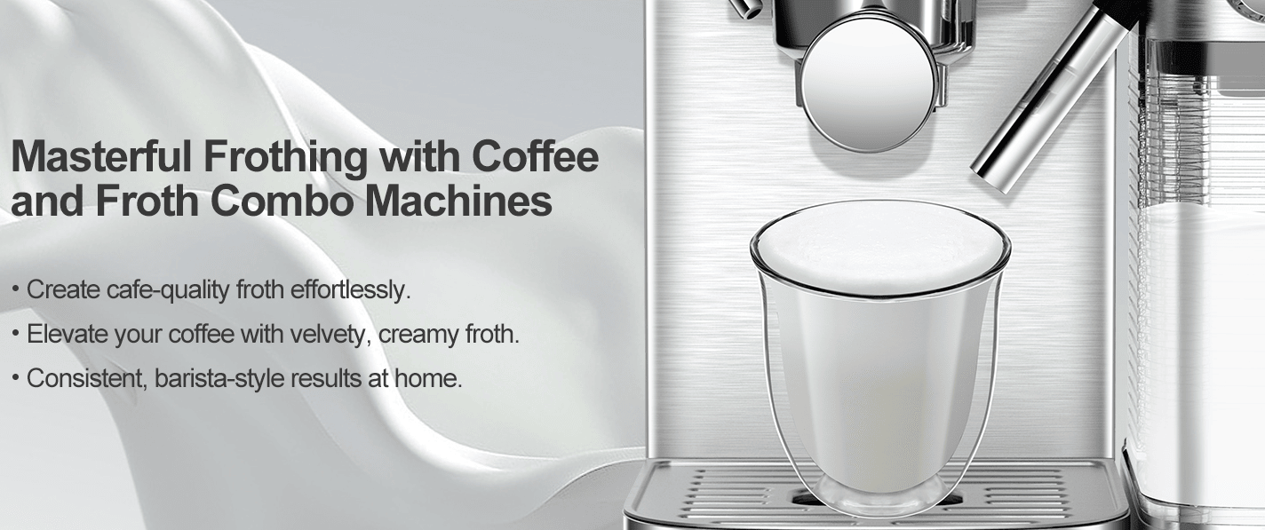 1350W Semi-automatic coffee machine 19Bar (ULKA) high pressure pump extraction 1 cup / 2 cup espresso machine 1.8L water tank capsule