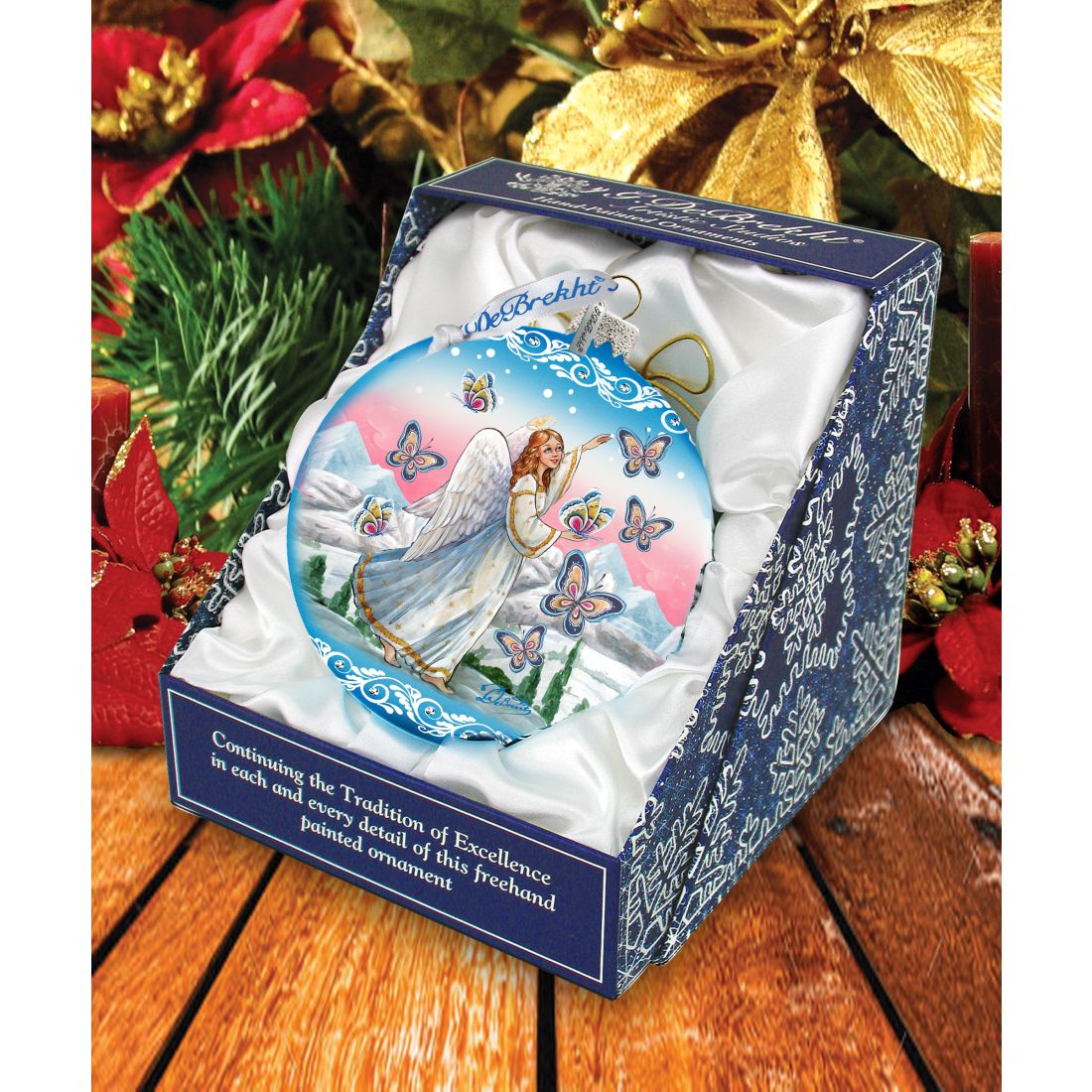 Serenity Angel Glass Ornament Limited Edition by G. DeBrekht - Christmas Decor - 73885