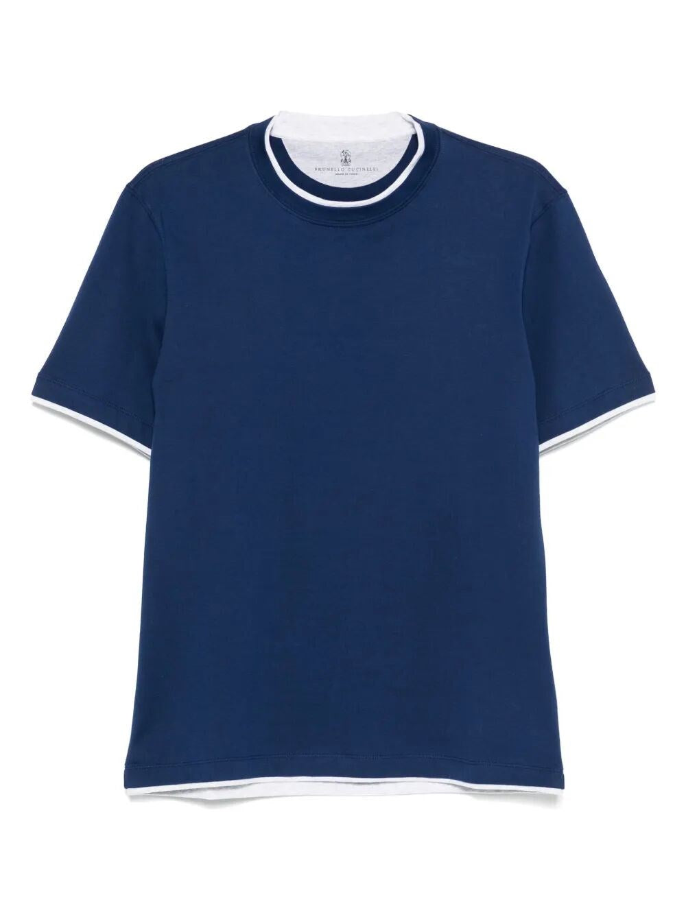 Brunello Cucinelli Men T-Shirt With Faux-Layering