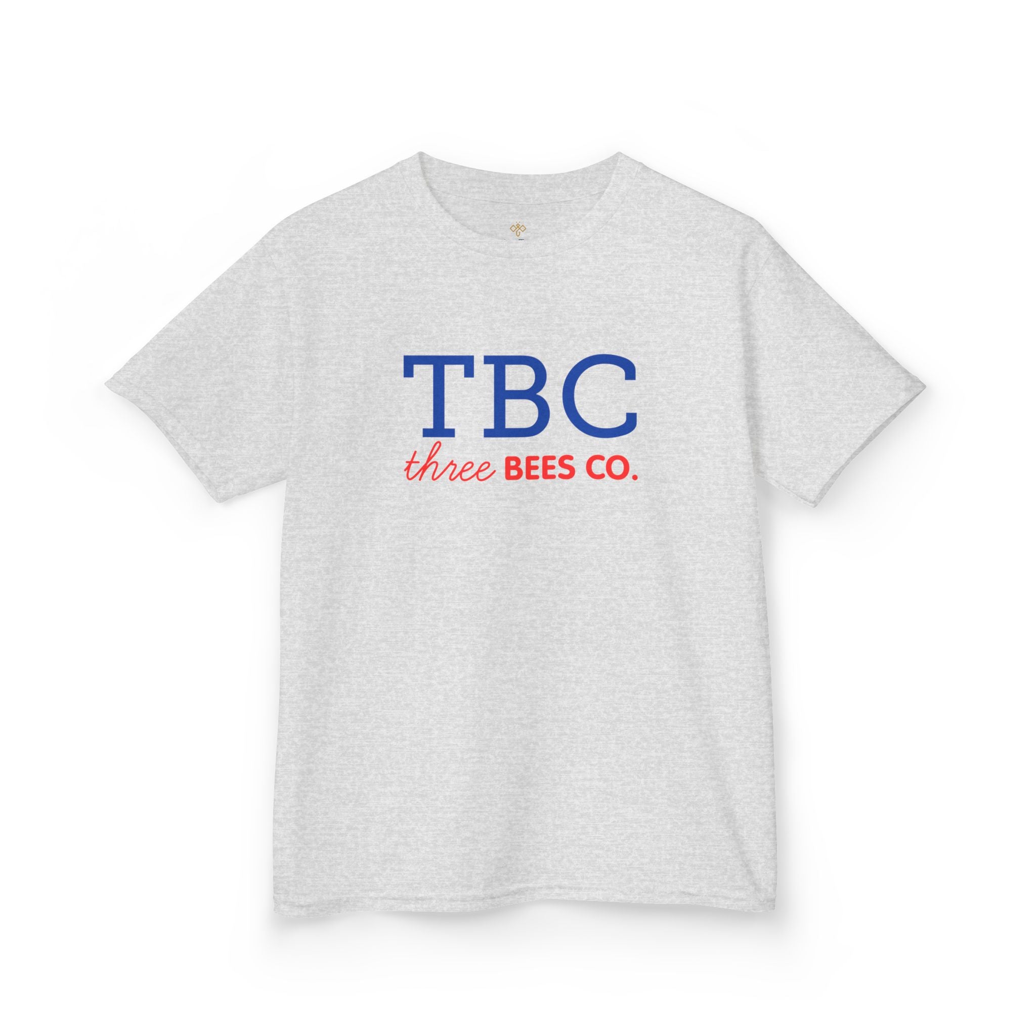 Kids Heavy Cotton Gildan Three Bees Co. in Blue and Red Hive Tee