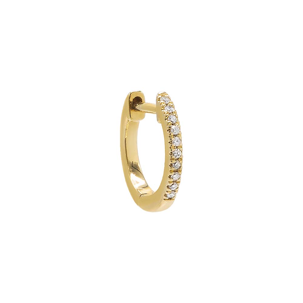 Diamond Huggie Earring 14K - Adina's Jewels