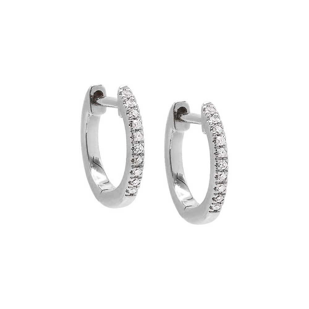 Diamond Huggie Earring 14K - Adina's Jewels