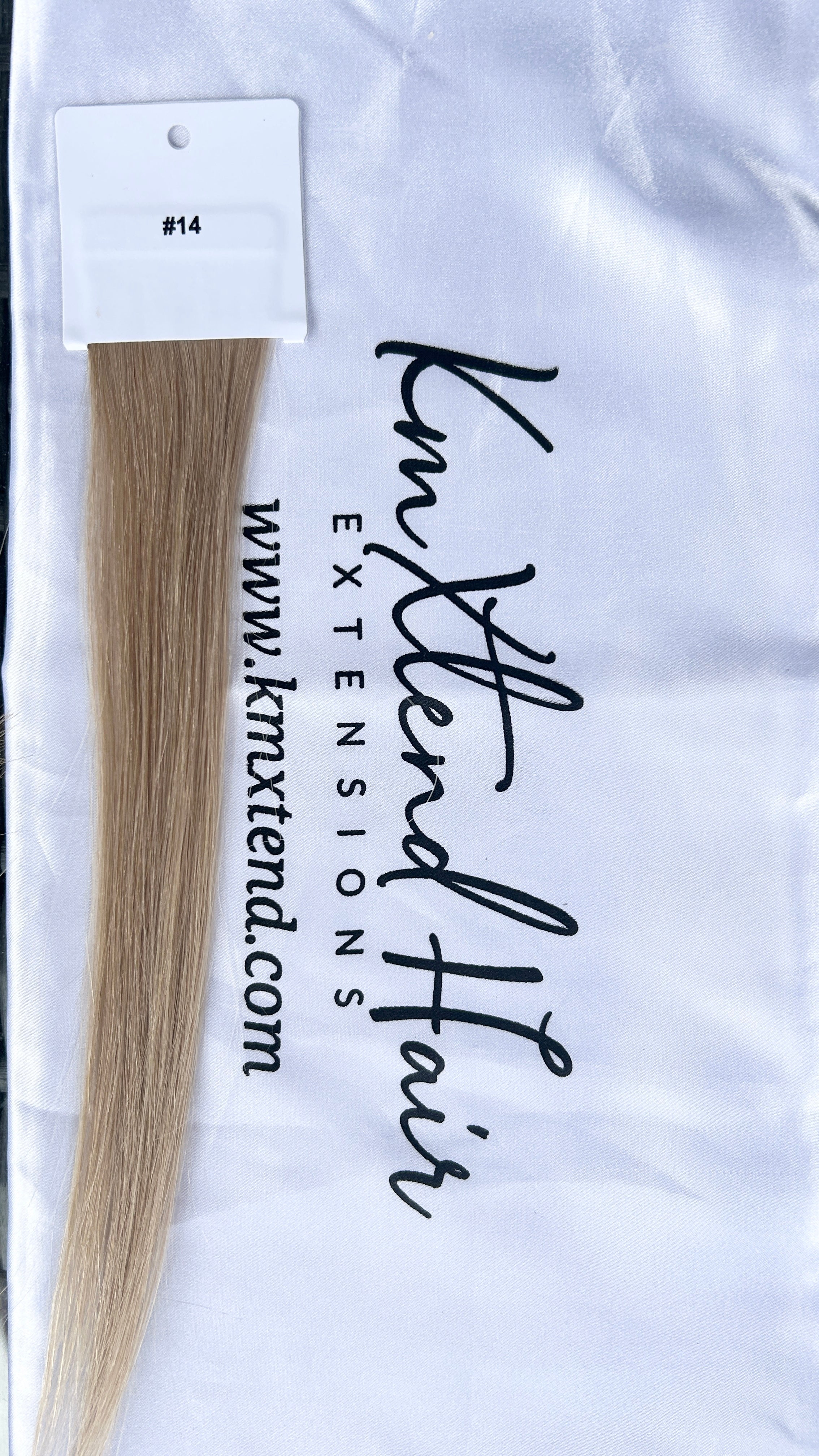 Genius Weft Hair Extensions - KmX Wefts #14 Dark Blonde