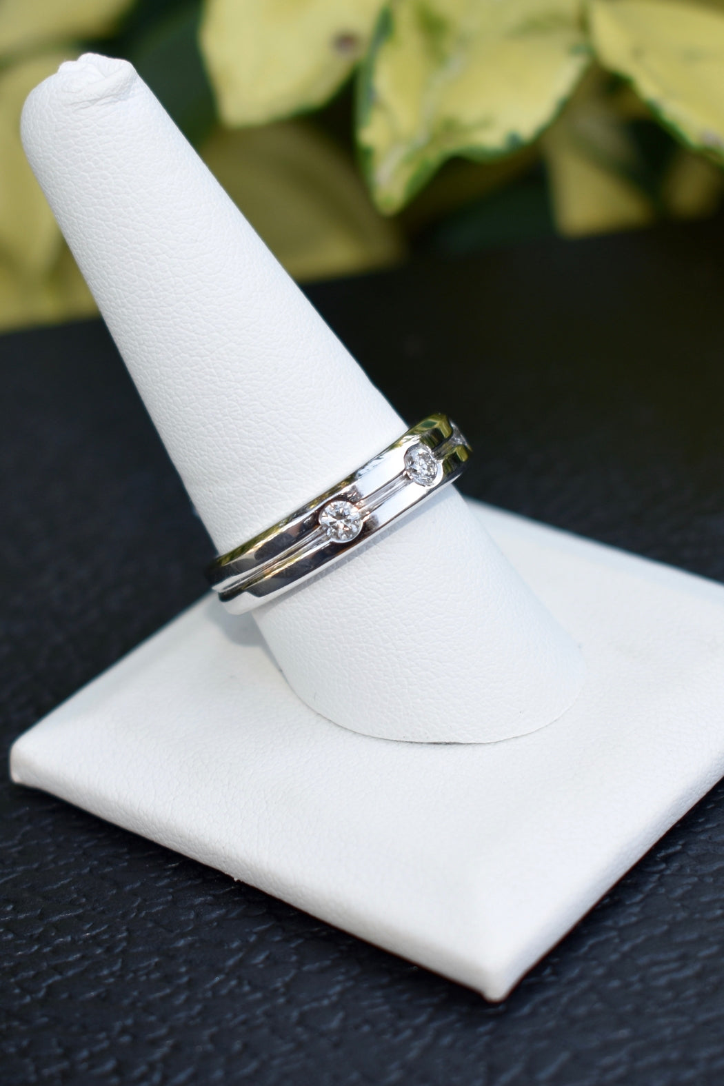 14kt White Gold Men's Diamond Ring