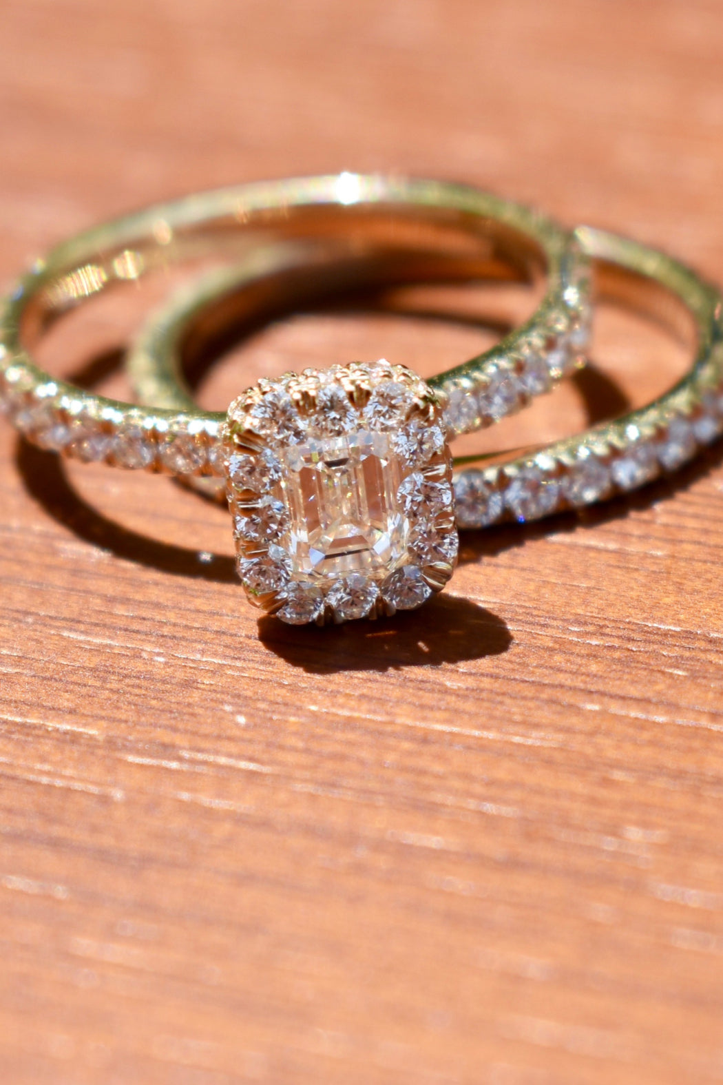 14kt Y/Gold Diam(1.90ctt) Wedding Set