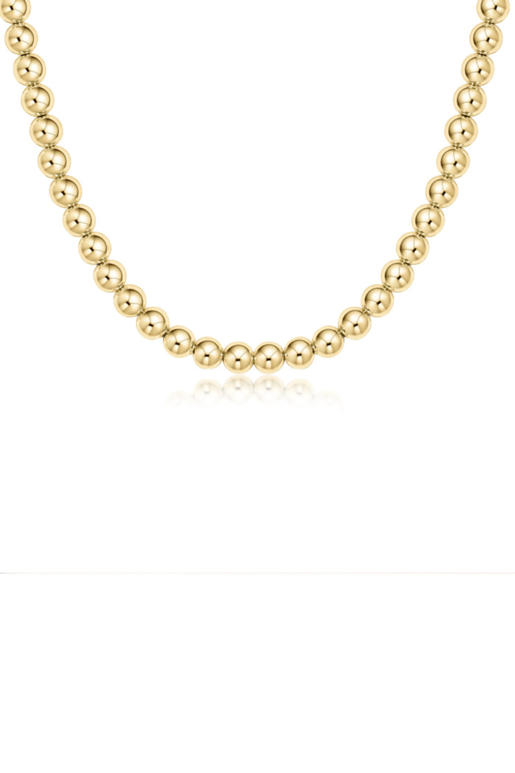 15" Choker Classic 6MM Bead Necklace