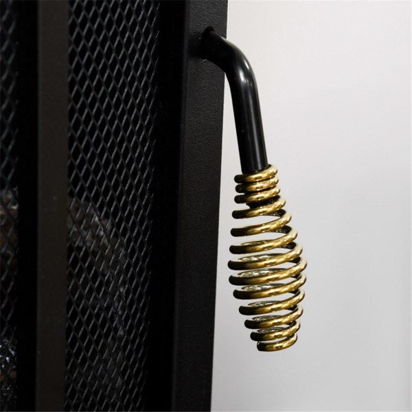 22.8 Inch Freestanding Electric Fireplace Heater 1500W Adjustable Flames Black