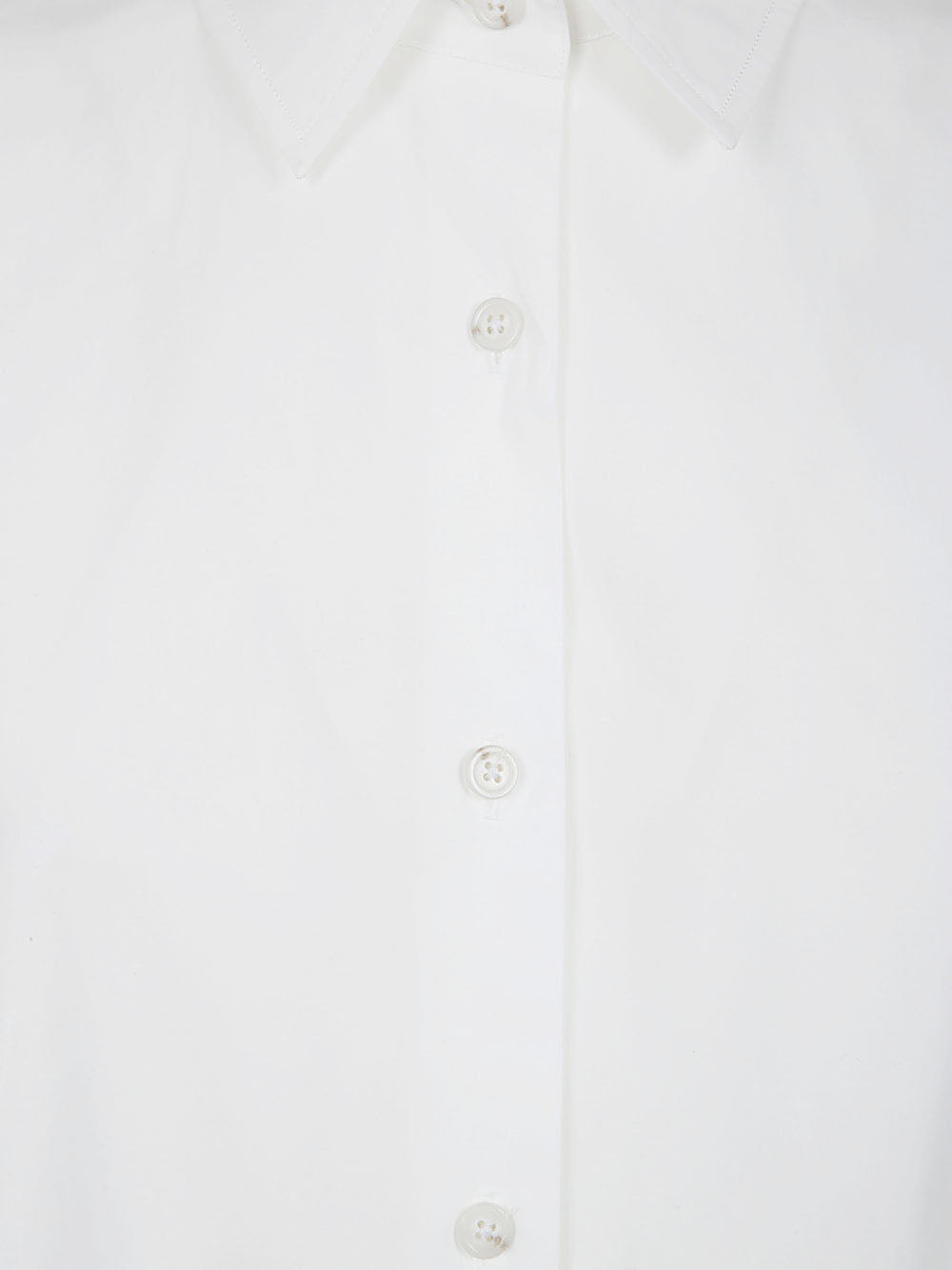 Ann Demeulemeester Women Iona Asymmetrical Oversized Shirt Light Crumpled Cotton White